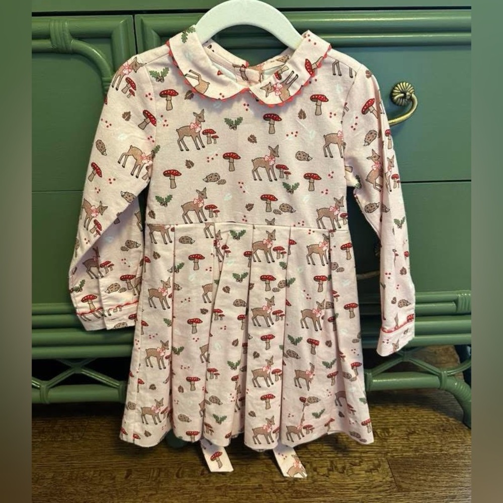 Rachel Riley Woodland Christmas Dress